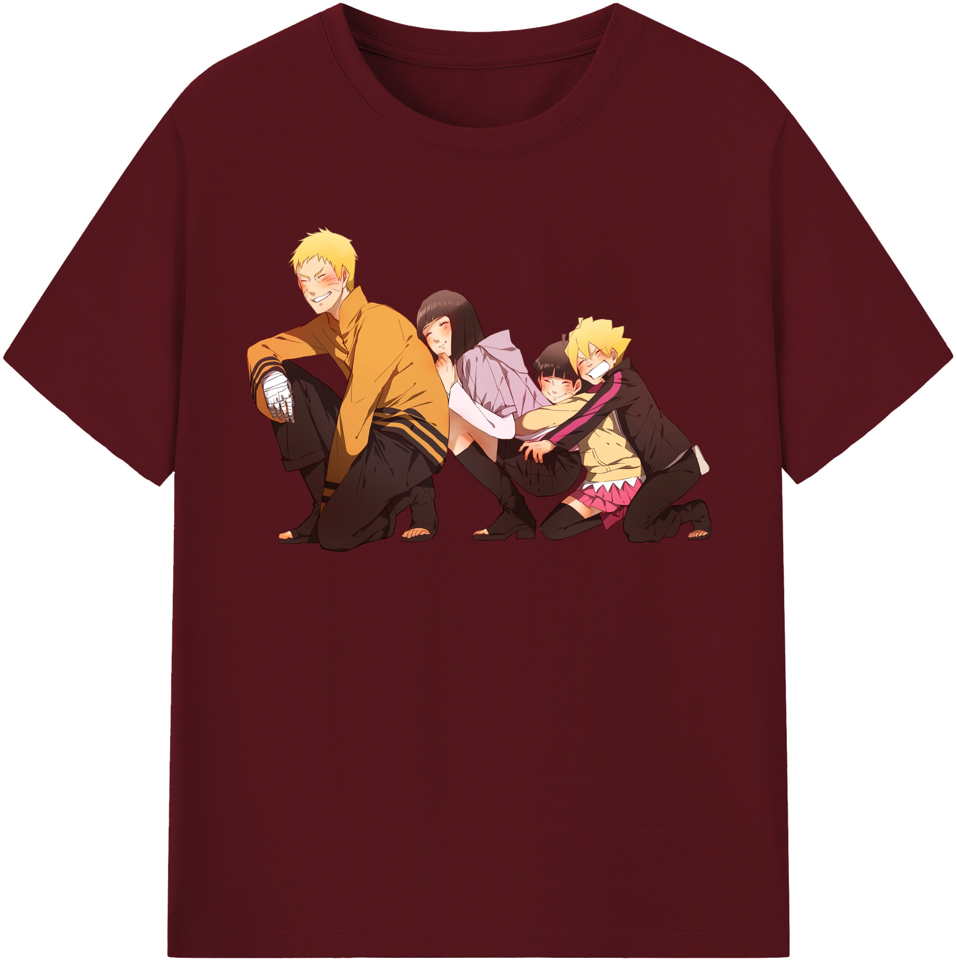 （画像用） NARUTO -ナルト- うずまき ナルト Uzumaki Naruto 綿100％半袖Tシャツ（フロントプリント）